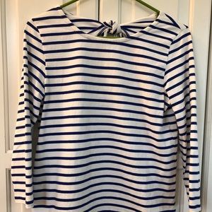 JCrew boatneck striped shirt